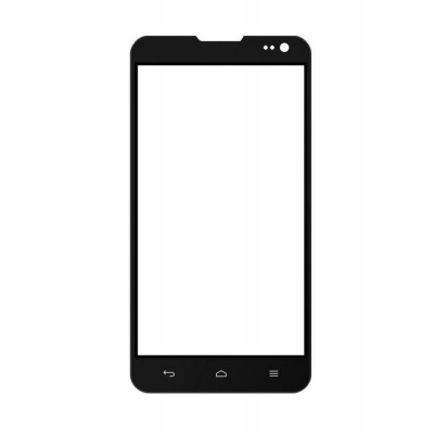 Replacement Front Glass For Cheers Smart Turbo Black By - Maxbhi.com