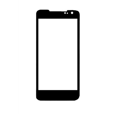Replacement Front Glass For Micromax Canvas Duet Ae90 Black By - Maxbhi.com
