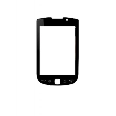 Replacement Front Glass For Blackberry Bold Slider 9900 White By - Maxbhi.com
