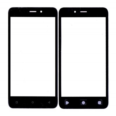 Replacement Front Glass For Gionee X1 Black By - Maxbhi Com