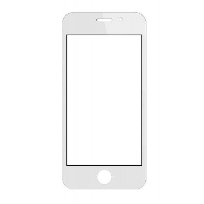 Replacement Front Glass For Maxx Msd7 Smarty Ax5i Duo White By - Maxbhi.com