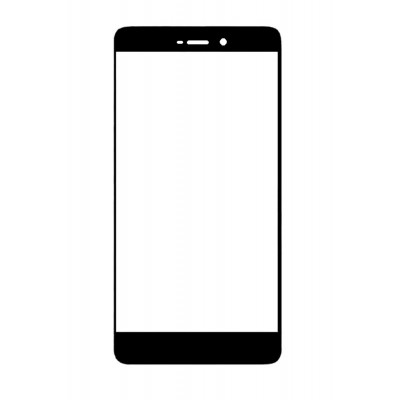 Replacement Front Glass For Xiaomi Redmi 3a Black By - Maxbhi.com