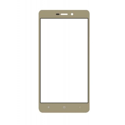 Replacement Front Glass For Xiaomi Redmi 3s Plus Gold By - Maxbhi.com