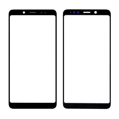 Replacement Front Glass For Xiaomi Redmi Note 5 Pro Black By - Maxbhi Com