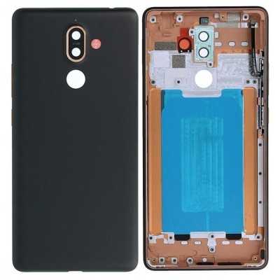 Back Panel Cover For Nokia 7 Plus Black - Maxbhi Com