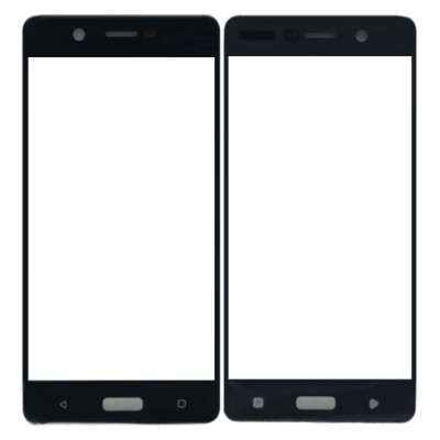 Replacement Front Glass For Nokia 5 Black By - Maxbhi Com