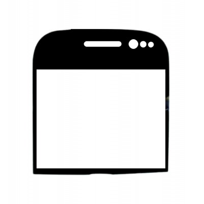 Replacement Front Glass For Nokia 702t Black By - Maxbhi.com