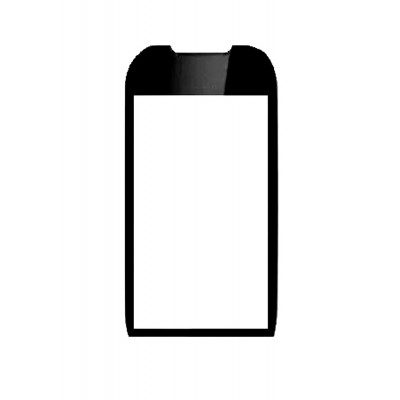 Replacement Front Glass For Nokia 710 Black By - Maxbhi.com
