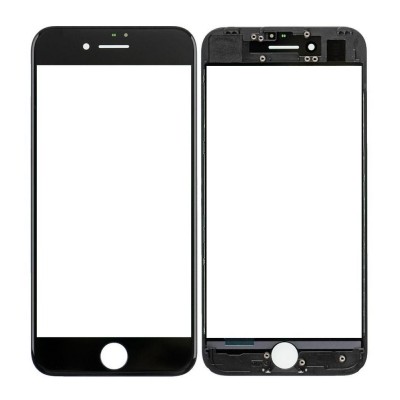 Replacement Front Glass For Apple Iphone 7 Grey By - Maxbhi Com