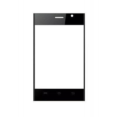 Replacement Front Glass For Lava Flair E1 Black By - Maxbhi.com