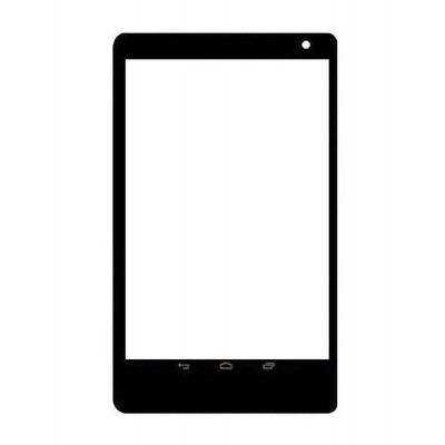 Replacement Front Glass For Lava X80 Black By - Maxbhi.com