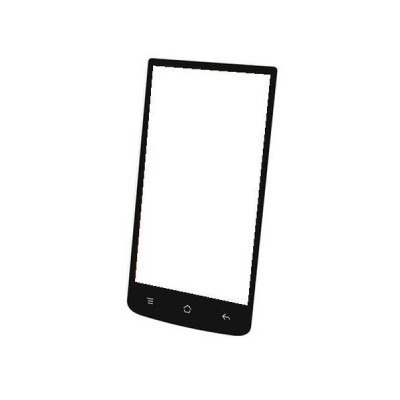 Replacement Front Glass For Obi Falcon S451 Black By - Maxbhi.com