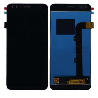 Lcd With Touch Screen For Lava Z70 White By - Maxbhi Com