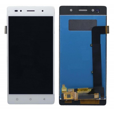 Lcd With Touch Screen For Lava Z80 White By - Maxbhi Com