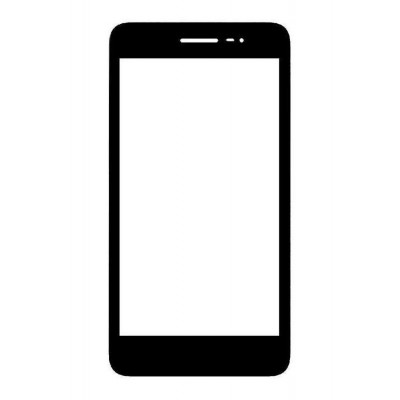Replacement Front Glass For Lava Fuel F1 Black By - Maxbhi.com