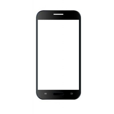 Replacement Front Glass For Lava Iris N454 Black By - Maxbhi.com