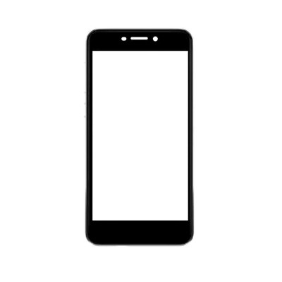 Replacement Front Glass For Panasonic Eluga Pulse X Black By - Maxbhi.com
