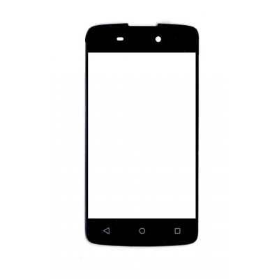 Replacement Front Glass For Panasonic T30 Black By - Maxbhi.com