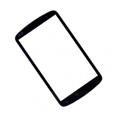 Replacement Front Glass For Htc Google Nexus One G5 Black By - Maxbhi.com