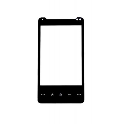 Replacement Front Glass For Htc Hd Mini Black By - Maxbhi.com