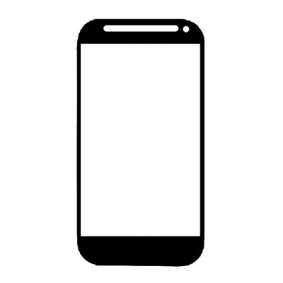 Replacement Front Glass For Htc One Sv C520e Black By - Maxbhi.com