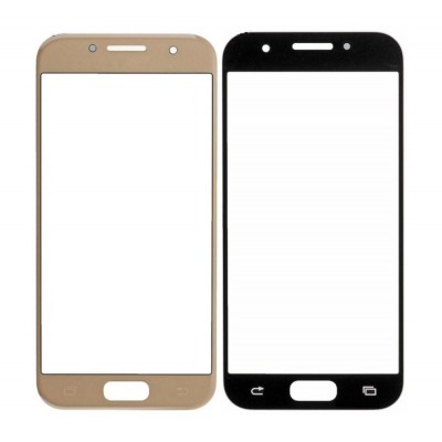 Replacement Front Glass For Samsung Galaxy A3 2017 Gold By - Maxbhi Com