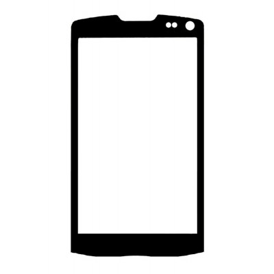 Replacement Front Glass For Samsung M210s Wave2 Black By - Maxbhi.com