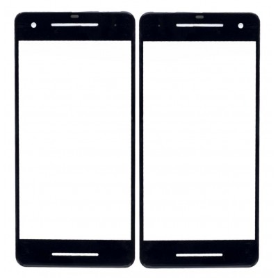 Replacement Front Glass For Google Pixel 2 Black By - Maxbhi Com