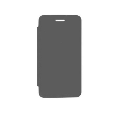Flip Cover For Karbonn Alfa A18 Grey By - Maxbhi.com