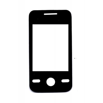 Replacement Front Glass For Karbonn K1010 Black By - Maxbhi.com