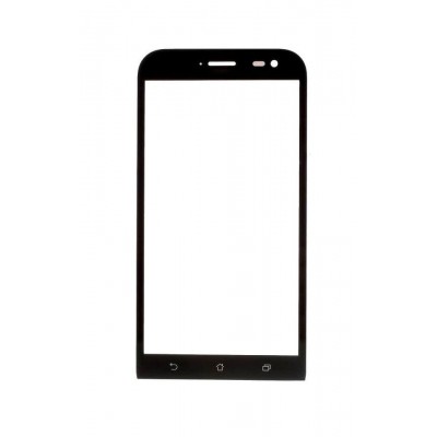 Replacement Front Glass For Asus Zenfone Zoom Zx551ml 64gb Black By - Maxbhi.com