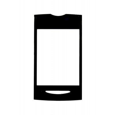 Replacement Front Glass For Sony Ericsson W150a Yizo Black By - Maxbhi.com