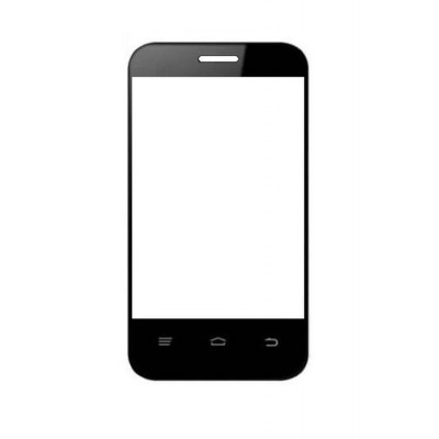Replacement Front Glass For Intex Cloud X1 Plus Black By - Maxbhi.com
