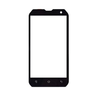 Replacement Front Glass For Cat B15 Black By - Maxbhi.com