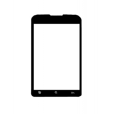 Replacement Front Glass For Idea Id 918 Black By - Maxbhi.com