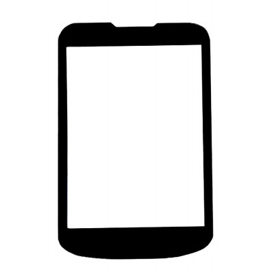 Replacement Front Glass For Spice M5566 Flo Entertainer Black By - Maxbhi.com