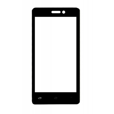 Replacement Front Glass For Spice Xlife M46q Black By - Maxbhi.com
