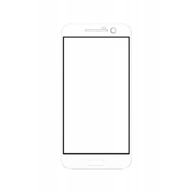 Replacement Front Glass For Htc 10 Lifestyle Silver By - Maxbhi.com
