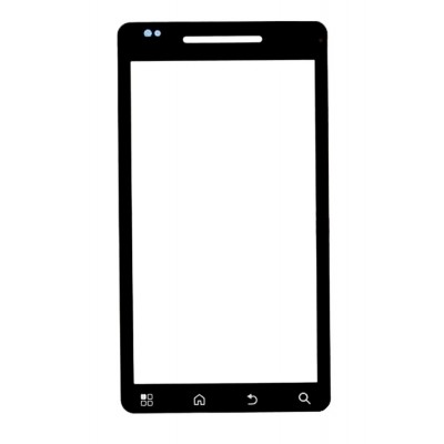Replacement Front Glass For Motorola Droid 2 Global A956 Black By - Maxbhi.com