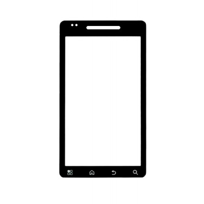 Replacement Front Glass For Motorola Milestone 2 A953 White By - Maxbhi.com
