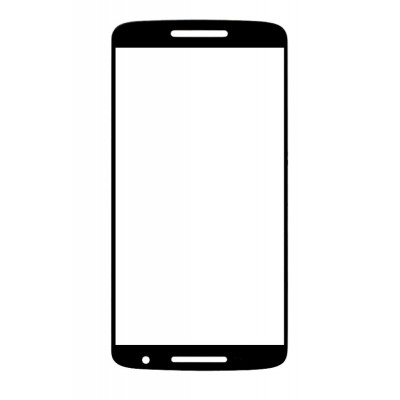 Replacement Front Glass For Motorola Moto X Wood Back Black By - Maxbhi.com