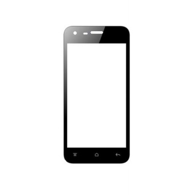 Replacement Front Glass For Celkon A66 Black By - Maxbhi.com