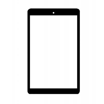 Replacement Front Glass For Dell Venue 7 16gb 3g Black By - Maxbhi.com