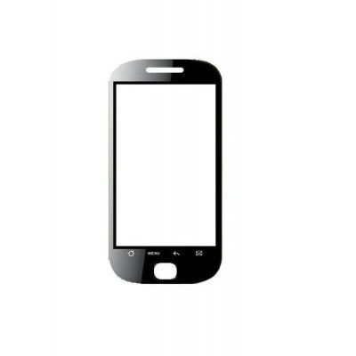 Replacement Front Glass For Celkon C555 Black By - Maxbhi.com