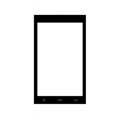 Replacement Front Glass For Celkon Charm Spin Black By - Maxbhi.com