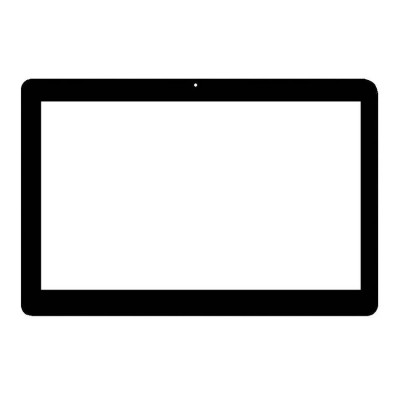Replacement Front Glass For Datawind Ubislate 3g10 Black By - Maxbhi.com