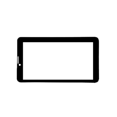Replacement Front Glass For Datawind Ubislate 7ch Black By - Maxbhi.com