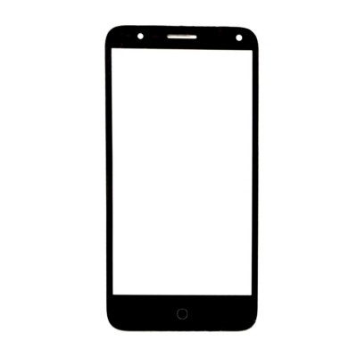 Replacement Front Glass For Alcatel Pop 4 Black By - Maxbhi.com