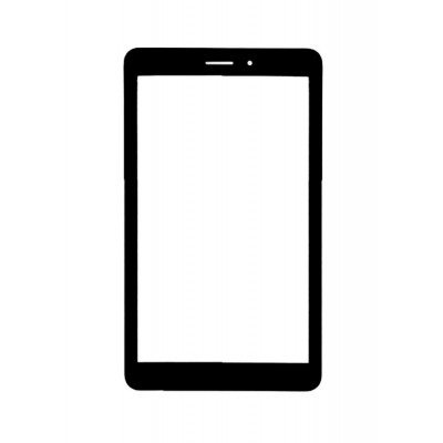 Replacement Front Glass For Huawei Mediapad T1 10 Black Silver By - Maxbhi.com