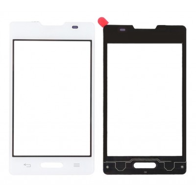 Replacement Front Glass For Lg Optimus L4 Ii E440 White By - Maxbhi Com
